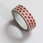 Polka Dots -  Red and White - Japanese Washi Tape