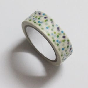 Polka Dots - Blue, Green and Purple - Japanese Washi Tape