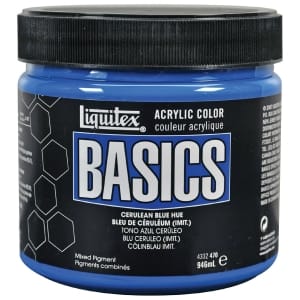 Liquitex Basics Acrylic Paint - Cerulean Blue Hue (946ML)