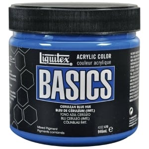 Liquitex Basics Acrylic Paint - Cerulean Blue Hue (946ML)