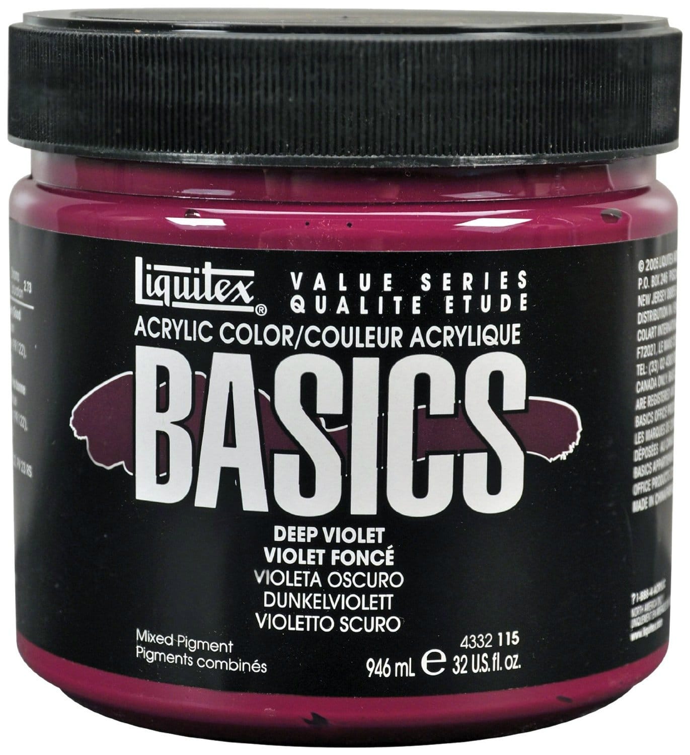 Liquitex Basics Acrylic Paint - Deep Violet (946ML) deep violet 4332115 Liquitex Basics Acrylic Paint - Deep Violet (946ML)