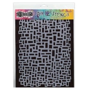 Dylusions 9 X 12 Stencil - Blocks Large