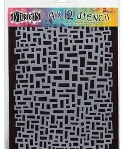 Dylusions 9 X 12 Stencil - Blocks Large