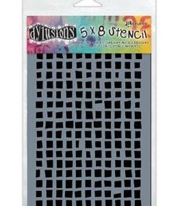 Dylusions 5 X 8 Stencil - Squres Small