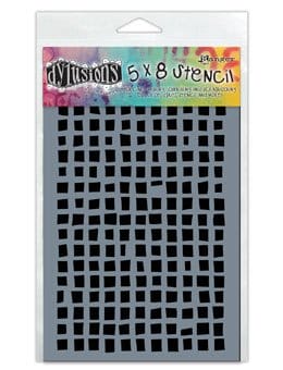 Dylusions 5 X 8 Stencil - Squres Small Dylusions 5 X 8 Stencil - Squres Small