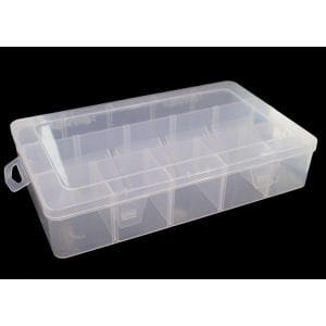Multifunctional Removable 15 Cubicles PP Storage Organizer Case (Large)