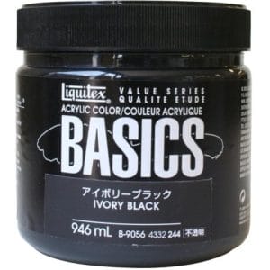 Liquitex Basics Acrylic Paint - Ivory Black (946ML)