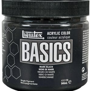 Liquitex Basics Acrylic Paint - Mars Black (946ML)