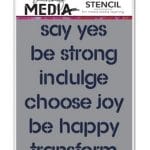 Dina Wakley Media Stencil - You Can