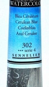 Sennelier l'Aquarelle French Artists' Watercolor 21 ML - Cerulean Blue