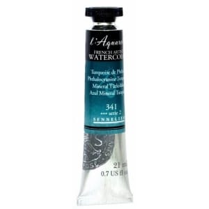 Sennelier l'Aquarelle French Artists' Watercolor 21 ML - Phthalocyanine Turquoise