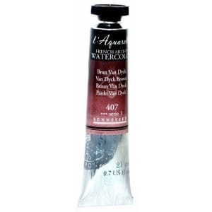 Sennelier l'Aquarelle French Artists' Watercolor 21 ML - Van Dyck Brown