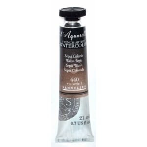 Sennelier l'Aquarelle French Artists' Watercolor 21 ML - Warm Sepia