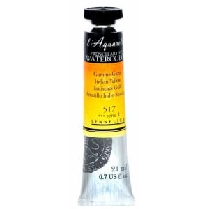 Sennelier l'Aquarelle French Artists' Watercolor 21 ML - Indian Yellow