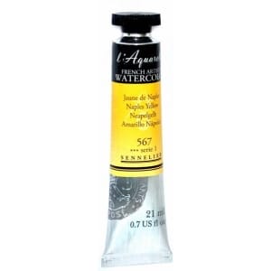 Sennelier l'Aquarelle French Artists' Watercolor 21 ML - Naples Yellow