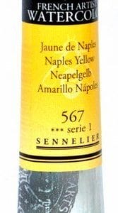 Sennelier l'Aquarelle French Artists' Watercolor 21 ML - Naples Yellow