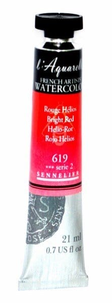 Sennelier l'Aquarelle French Artists' Watercolor 21 ML - Bright Red n131535619 bright red Sennelier l'Aquarelle French Artists' Watercolor 21 ML - Bright Red