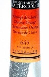 Sennelier l'Aquarelle French Artists' Watercolor 21 ML - Chinese Orange