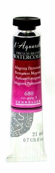 Sennelier l'Aquarelle French Artists' Watercolor 21 ML - Permanent Magenta n131535680 permanent magenta Sennelier l'Aquarelle French Artists' Watercolor 21 ML - Permanent Magenta