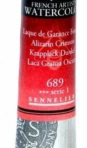 Sennelier l'Aquarelle French Artists' Watercolor 21 ML - Alizarin Crimson