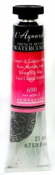 Sennelier l'Aquarelle French Artists' Watercolor 21 ML - Rose Madder Lake n131535690 rose madder lake Sennelier l'Aquarelle French Artists' Watercolor 21 ML - Rose Madder Lake