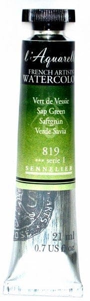 Sennelier l'Aquarelle French Artists' Watercolor 21 ML - Sap Green n131535819 sap green Sennelier l'Aquarelle French Artists' Watercolor 21 ML - Sap Green