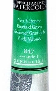 Sennelier l'Aquarelle French Artists' Watercolor 21 ML - Emerald Green