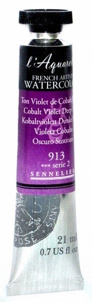Sennelier l'Aquarelle French Artists' Watercolor 21 ML - Cobalt Violet Deep Hue n131535913 cobalt violet deep Sennelier l'Aquarelle French Artists' Watercolor 21 ML - Cobalt Violet Deep Hue