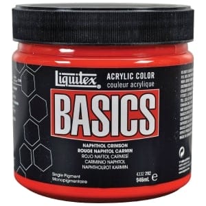Liquitex Basics Acrylic Paint - Naphthol Crimson (946ML)