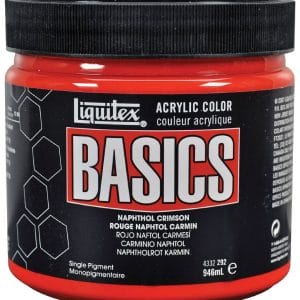 Liquitex Basics Acrylic Paint - Naphthol Crimson (946ML)