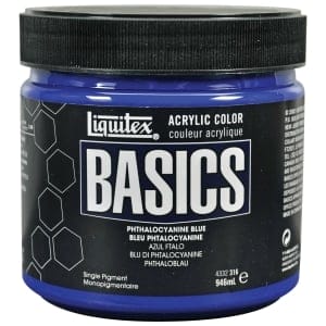 Liquitex Basics Acrylic Paint - Phthalocyanine Blue (946ML)