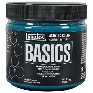 Liquitex Basics Acrylic Paint - Phthalocyanine Green (946ML)