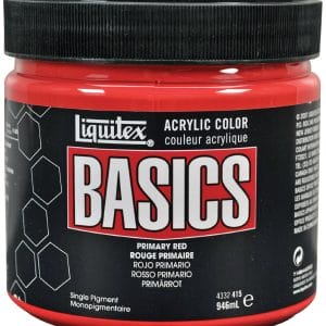 Liquitex Basics Acrylic Paint - Primary Red (946ML)