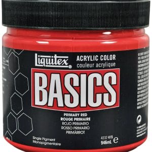Liquitex Basics Acrylic Paint - Primary Red (946ML)