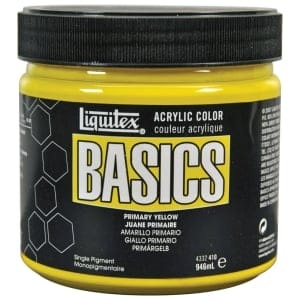 Liquitex Basics Acrylic Paint - Primary Yellow (946ML)