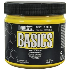 Liquitex Basics Acrylic Paint - Primary Yellow (946ML)
