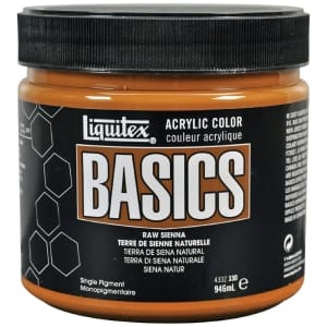 Liquitex Basics Acrylic Paint - Raw Sienna (946ML)