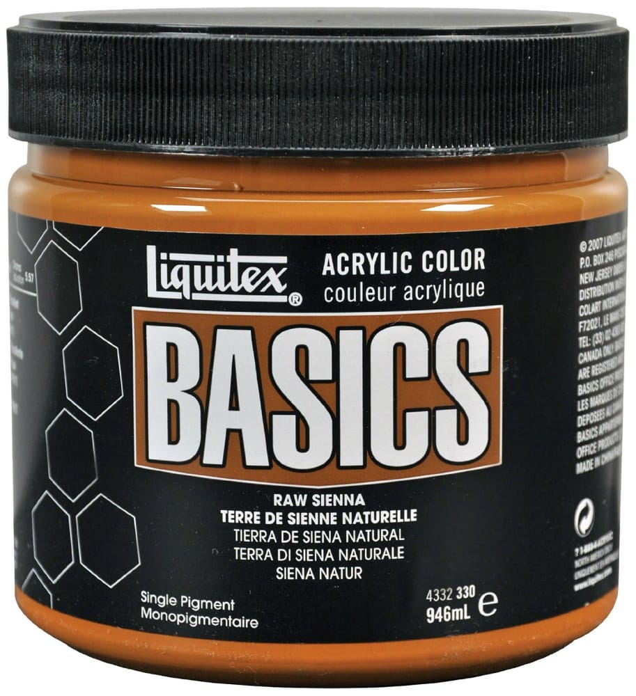 Liquitex Basics Acrylic Paint - Raw Sienna (946ML) raw sienna 4332330 Liquitex Basics Acrylic Paint - Raw Sienna (946ML)