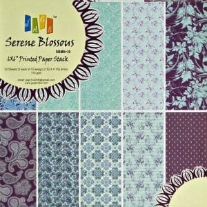 6x6 Paper Pack - Serene Blossoms (Set of 30 sheets)