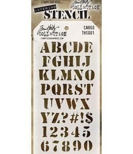 Tim Holtz Layering Stencil - Cargo