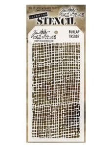 Tim Holtz Layering Stencil - Burlap