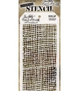 Tim Holtz Layering Stencil - Burlap