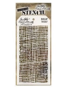 Tim Holtz Layering Stencil - Burlap