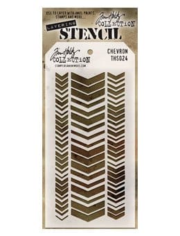 Tim Holtz Layering Stencil - Chevron
