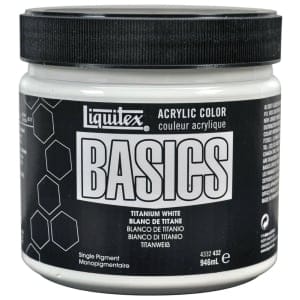 Liquitex Basics Acrylic Paint - Titanium White (946ML)