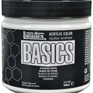 Liquitex Basics Acrylic Paint - Titanium White (946ML)