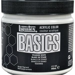 Liquitex Basics Acrylic Paint - Titanium White (946ML)