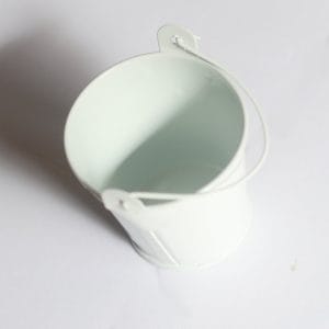 Mini Bucket (2.4 by 1.8 inch) - Natural White
