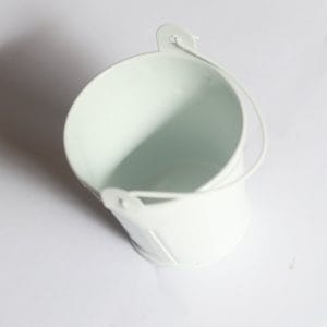 Mini Bucket (2.4 by 1.8 inch) - Natural White