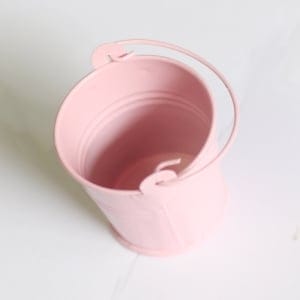 Mini Bucket (2 by 1.5 inch) - Baby Pink